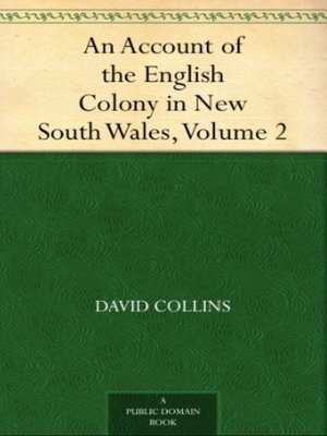 cover image of An Account of the English Colony of NSW : Volume 2